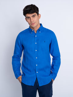 Camisa Lino Custom Fit Ralph Lauren