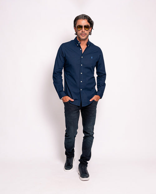 Camisa Popelina Slim Fit