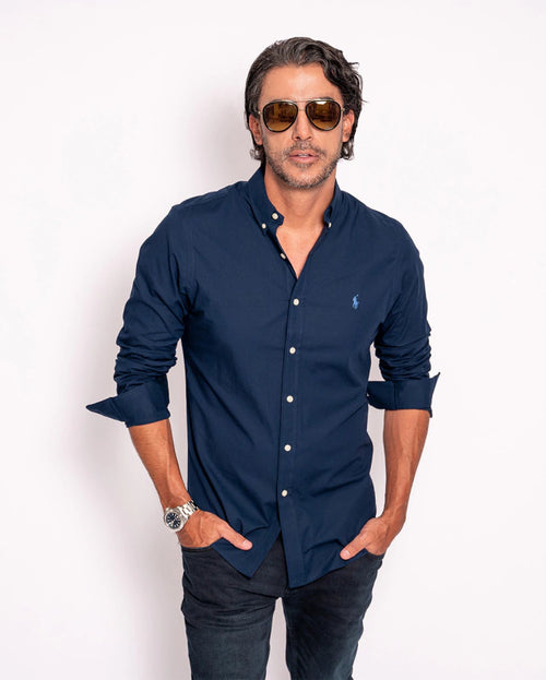 Camisa Popelina Slim Fit